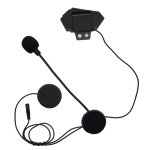 Oreillette bluetooth 4. 2 pour moto, appareil de communication pour casque, intercom sans fil, mains ...