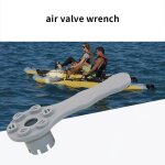 Outil de réparation de canoë léger, clé a valve a air en plastique 6 sections Outil de réparation de canoë léger, clé a valve a air en plastique 6 sections