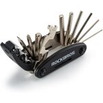 Outils de r�paration kit d'outil v�lo vtt 16 en 1 multifonctions outil a main velo r�paration poche noir ...