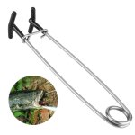 Ouvre - bouche de poisson en mtal en acier inoxydable, epandeur de mchoire, crochet de verrouillage, ...