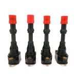 Pack de bobines d'allumage pour honda civic 7 8 vii vii jazz fit, 4 pi�ces
