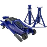 Pack levage michelin : 1 cric hydraulique roulant 1, 8t + 2 chandelles fixes 2t