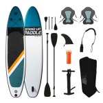Paddle gonflable two 12' 32'' 6'' (366x81x15cm) avec pompe, 2 pagaies, 2 si?ges de kayak, leash et sac ... Paddle gonflable two 12' 32'' 6'' (366x81x15cm) avec pompe, 2 pagaies, 2 si?ges de kayak, leash et sac ...