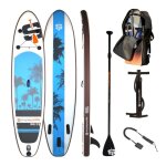 Paddle gonflable ugal 10'6 30'' 6 (315 x 76 x 15 cm) avec pagaie, leash, pompe et sac de transport Paddle gonflable ugal 10'6 30'' 6 (315 x 76 x 15 cm) avec pagaie, leash, pompe et sac de transport