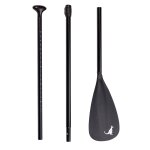 Pagaie pour stand up paddle en aluminium - lgre et dmontable - coloris noir