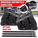 Pair sacoches de moto sac a outils latéral rangement de bagages sac de selle pochette cuir pu noir universel ... Pair sacoches de moto sac a outils latéral rangement de bagages sac de selle pochette cuir pu noir universel ...