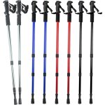 Paire de btons de marche nordique tlescopiques de 100cm a 135cm, rglables trs lgers en alliage d'aluminiu ...