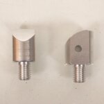 Paire chape adaptateur repose pied passager pour moto honda cbr 1100 xx 1997 a 2007