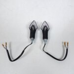 Paire de clignotant a led transparent one stelvio nere 8 homologu� pour moto neuf