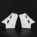 Paire d'�copes de radiateur blanche pour mobylette mbk 50 magnum racing - mfpn : - 225594 - 1n