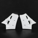 Paire d'�copes de radiateur blanche pour mobylette mbk 50 magnum racing xr neuf