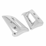 Paire d'�copes de radiateur chrom� pour mobylette peugeot 103 spx phase 2