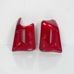 Paire d'�copes de radiateur rouge pour mobylette peugeot 103 rcx phase 2 neuf