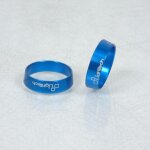 Paire inserts bleu embout guidon lightech scooter yamaha 400 x - max r rktm300cob