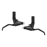 Paire de leviers de frein v shimano alivio avec cble et housse noir