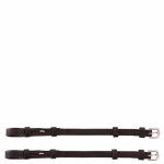 Paire de montants de bride aveugle + boucle rond br equitation poney mixte noir