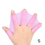 Paire de palmes de natation en silicone, 1 paire, gants de plong�e, equipement de natation, palmes a ...