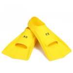 Paire de palmes de natation en silicone, chaussures de plonge en apne, pieds submersibles, pantoufles ...