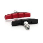 Paire de patins de freins v - brake velo xlc bs - v01 rouge ou noir - coloris: rouge