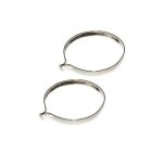 Paire de pinces pour pantalon - chrome - universel - vintage - fixie - accroche elastique
