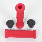 Paire de poigne mousse coloris rouge guidon diamtre 22mm pour moto scooter neuf