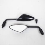 Paire de r�troviseur vicma noir brillant avec tige en m10 pour moto scooter neuf