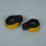 Paire tampon pare carter crash pads lsl pour moto paire jaune neuf