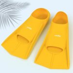 Palmes courtes d'entranement de natation professionnelles, palmes de plonge en apne en silicone souple, ...