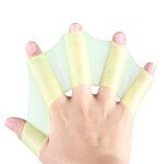 Palmes de natation a main, accessoire de piscine d'apprentissage, vtements de doigts, palmes en toile, ...