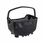 Panier arriere plastique racktime bask it noir avec anse sur porte bagage (43x24x29 cm) - compatible ...