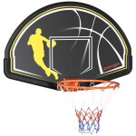 Panier de basket - ball mural avec ressort - panneau de basket a accrocher - visserie incluse - acier ...