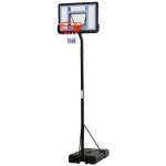 Panier de basket - ball sur pied avec base de lestage sur roulettes hauteur r�glable 3, 02 - 3, 52 m ...