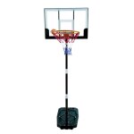 Panier de basket mobile et rglable de1m a 2m10 - brooklyn - noir