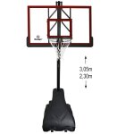 Panier de basketball pro deluxe platinium sur pied et mobile, hauteur r?glable de 2, 30m ? 3, 05m
