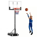 Panier de basketball sur pieds a roulettes costway - hauteur réglable 100 - 212 cm, base remplissable, ... Panier de basketball sur pieds a roulettes costway - hauteur réglable 100 - 212 cm, base remplissable, ...