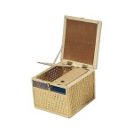 Panier osier 2 loges en osier de haute qualit� 30 x 27, 5cm