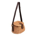 Panier de pêche en osier, boîte pour attraper des poissons tels que les truites ou les perches Panier de pêche en osier, boîte pour attraper des poissons tels que les truites ou les perches