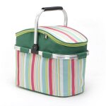 Panier de pique nique pliable 26l, sac fourre tout a djeuner, sac a dos rfrigr pour pique nique en ...
