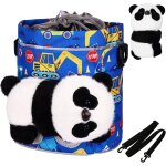Panier de vlo enfant avant avec peluche, sac de vlo etanche avec bretelles, sac guidon pour vlo enfant ...