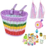 Panier velo enfant, panier de guidon de vlo enfant, tricotage a la main panier vlo pour filles garons. ...