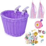 Panier velo enfant, panier de guidon de vlo enfant, tricotage a la main panier vlo pour filles garons. ...