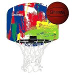 Panneau de basket - ball spalding marble series micro mini backboard set bleu moyen