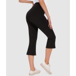 Pantalon capri d'été 3 / 4 pour femme pantacourt pantalon de yoga taille v bootcut pantalon de sport ... Pantalon capri d'été 3 / 4 pour femme pantacourt pantalon de yoga taille v bootcut pantalon de sport ...