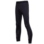 Pantalon de compression pour hommes, collant de course avec rayures rflchissantes, legging de basket ...