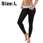 Pantalon court de sudation pour sauna, leggings thermiques chauds, pantalon moulant de compression taille ...