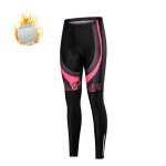 Pantalons de cyclisme pour femmes, longs pantalons d'hiver en polaire 5d absorbant les chocs, vtements ...