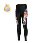 Pantalons de cyclisme pour femmes, longs pantalons d'hiver en polaire 5d absorbant les chocs, vtements ...