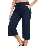 Pantalon femme eté pantacourt pantalons 3 / 4 coton capri pantalon de sport décontracté yoga avec poches ... Pantalon femme eté pantacourt pantalons 3 / 4 coton capri pantalon de sport décontracté yoga avec poches ...