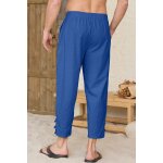 Pantalon homme lin et coton pantalon en lin décontracté pantalons taille elastique pantalons chino slim ... Pantalon homme lin et coton pantalon en lin décontracté pantalons taille elastique pantalons chino slim ...