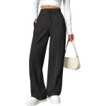 Pantalon jogging femme large pantalon sport baggy taille haute pantalons droit fluide femme chic et elegant ... Pantalon jogging femme large pantalon sport baggy taille haute pantalons droit fluide femme chic et elegant ...